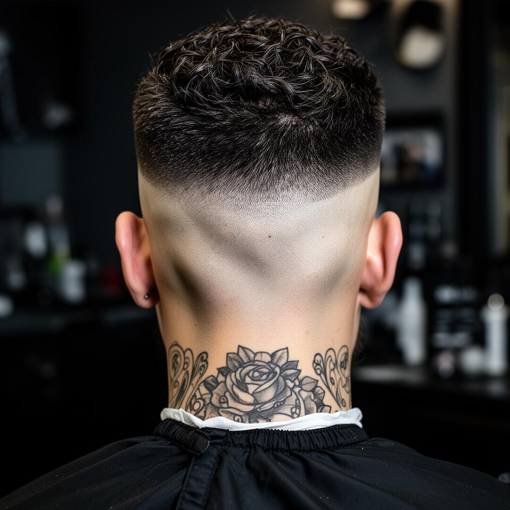 Mid skin fade with textured crop