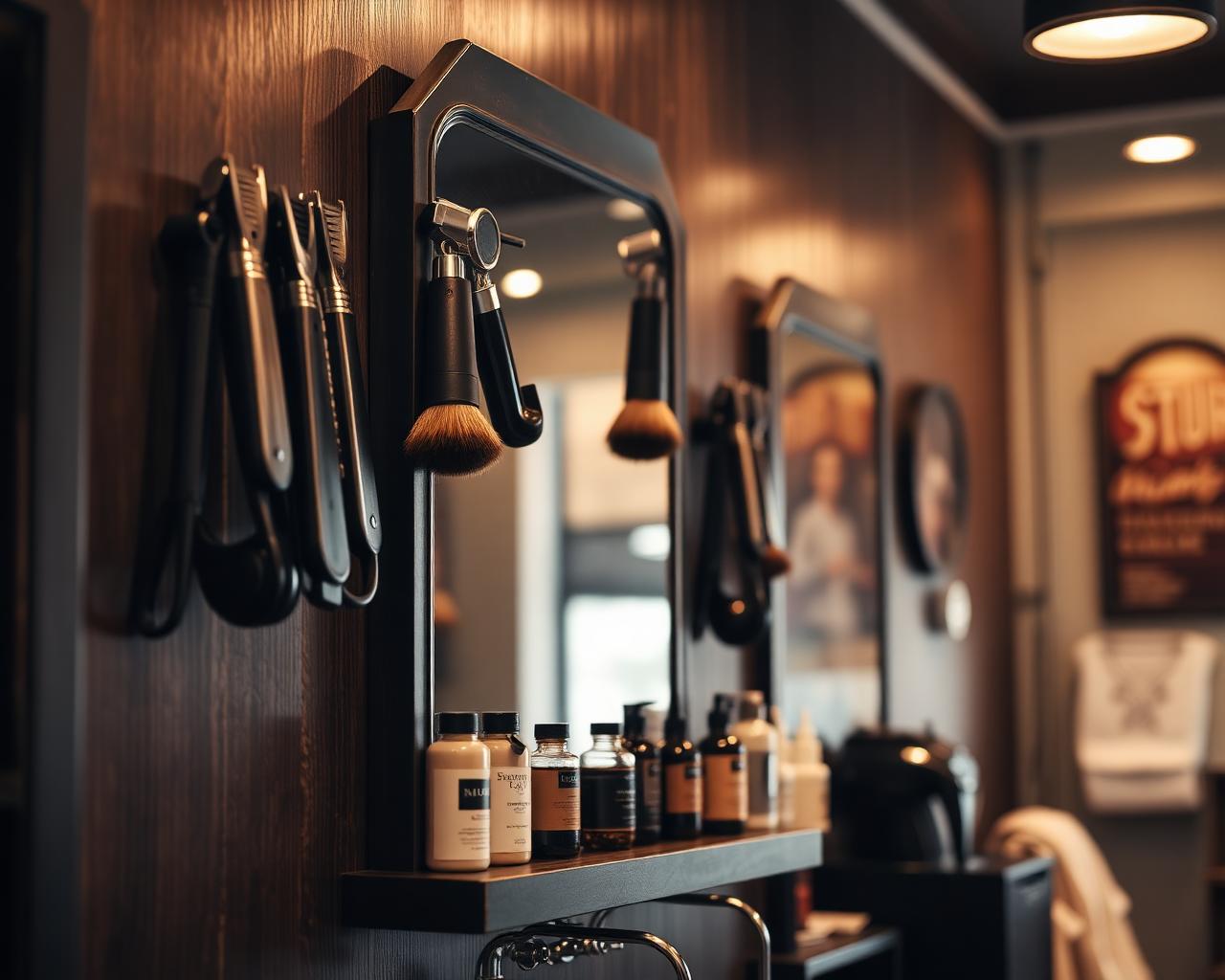 Clean barber station